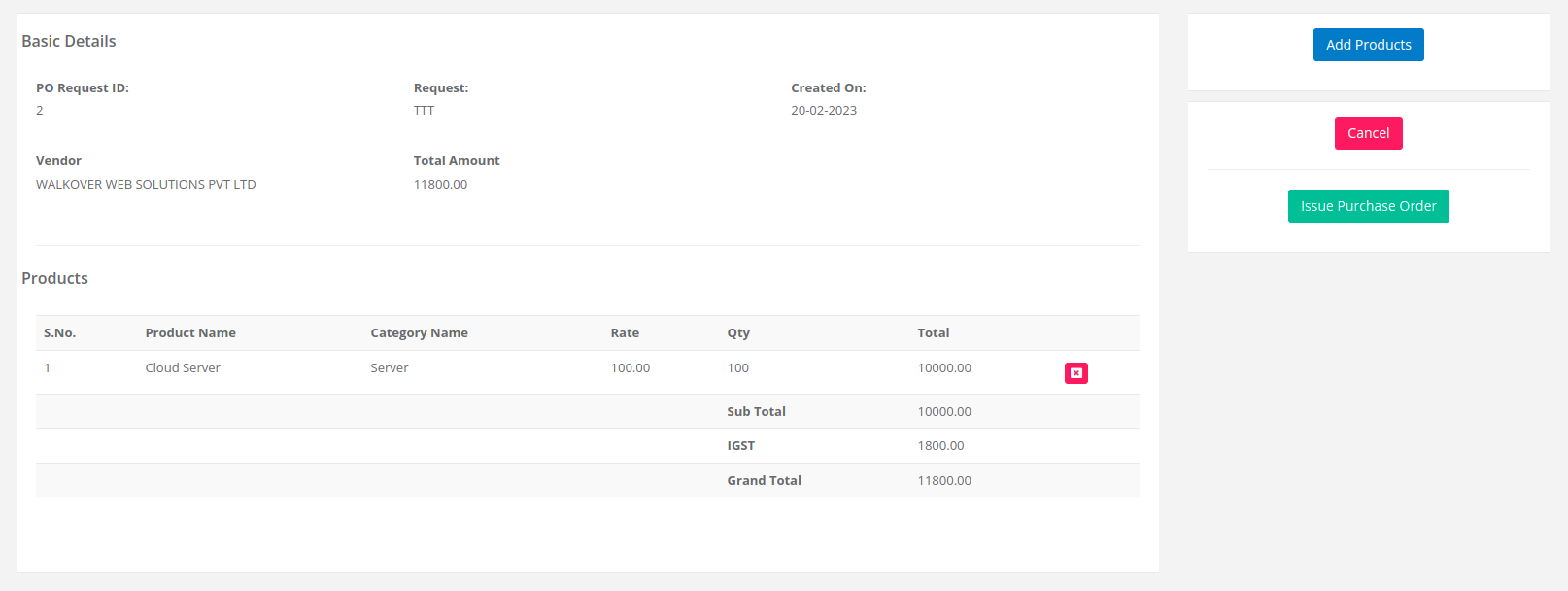 Geebooks proforma-invoice with single click